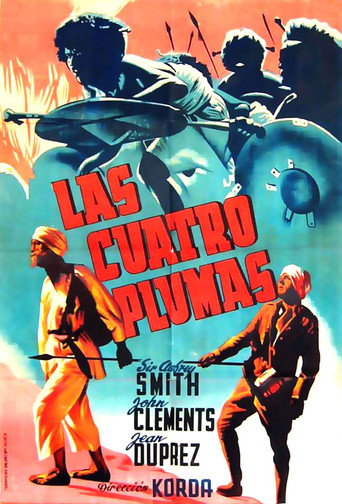 Cartel de Las cuatro plumas