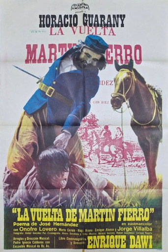 Cartel de La vuelta de Martín Fierro