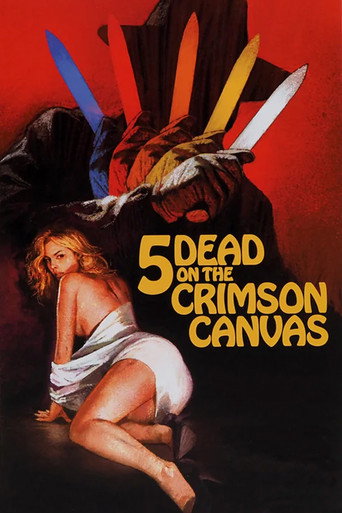 Cartel de 5 Dead on the Crimson Canvas
