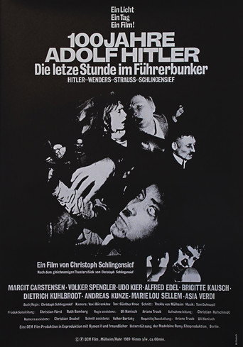 Cartel de 100 Jahre Adolf Hitler: Die letzte Stunde Im Führerbunker