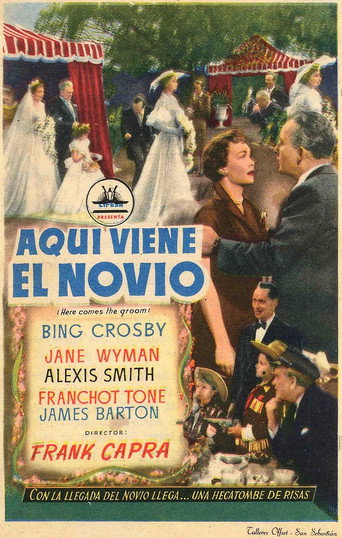 Cartel de Aquí viene el novio