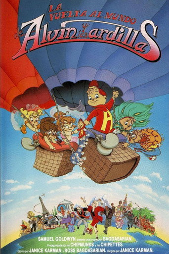 Cartel de La vuelta al mundo de Alvin y las ardillas