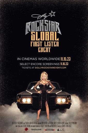 Cartel de Dolly Parton Rockstar Global First Listen Event