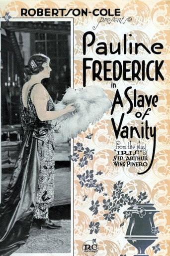 Cartel de A Slave of Vanity