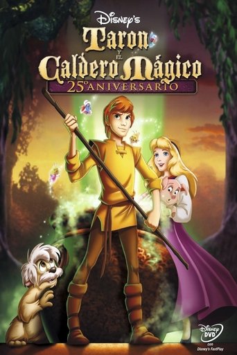 Cartel de Taron y el caldero mágico