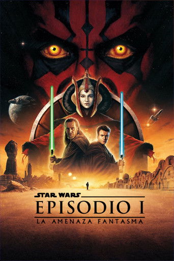 Cartel de La guerra de las galaxias. Episodio I: La amenaza fantasma