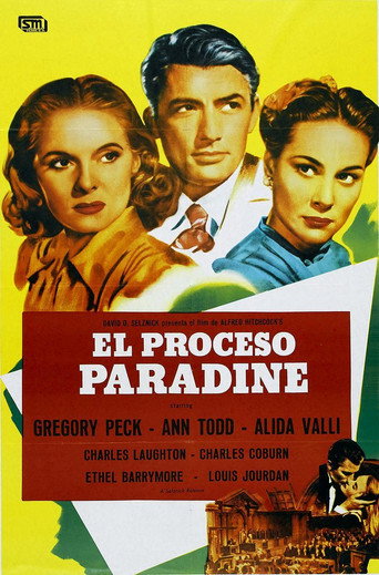 Cartel de El proceso Paradine