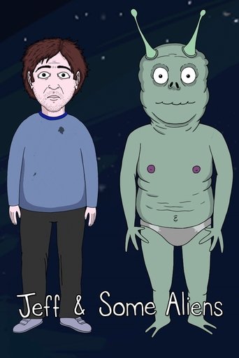 Cartel de Jeff y unos aliens