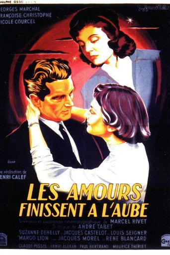 Cartel de Les amours finissent à l'aube