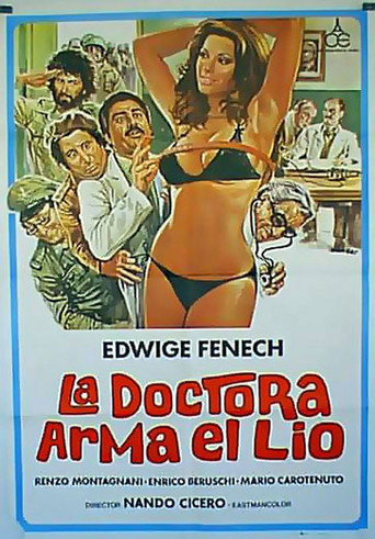 Cartel de La doctora arma el lío