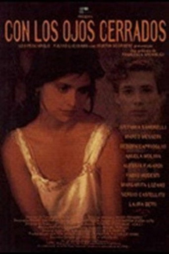Cartel de Con los ojos cerrados