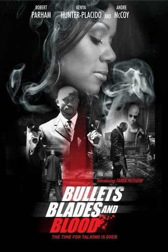 Cartel de Bullets Blades and Blood