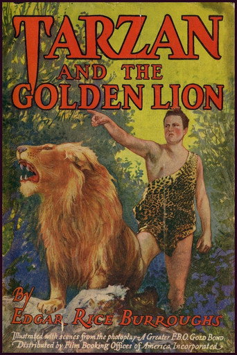 Cartel de Tarzán y el león de oro