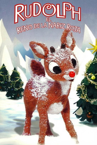 Cartel de Rudolph, el reno de la nariz roja