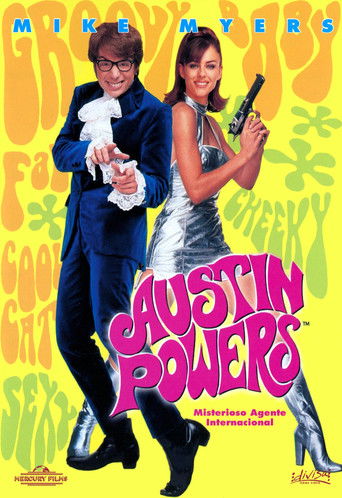 Cartel de Austin Powers. Misterioso agente internacional