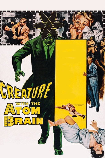 Cartel de La criatura con el cerebro atómico