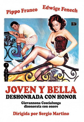 Cartel de Joven y bella deshonrada con honor