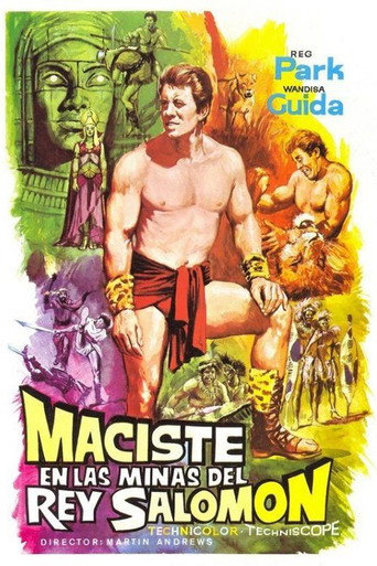Cartel de Maciste en las minas del rey salomón