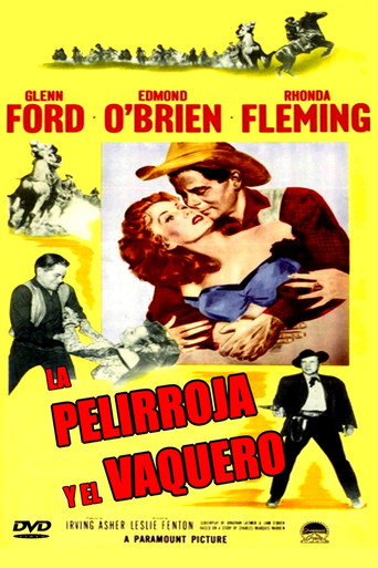 Cartel de La pelirroja y el vaquero