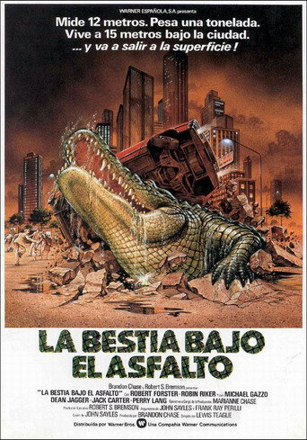 Cartel de La bestia bajo el asfalto