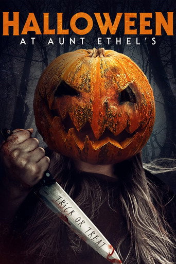 Cartel de Halloween at Aunt Ethel's