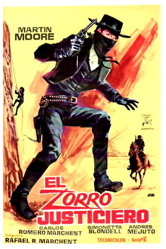 Cartel de El Zorro justiciero