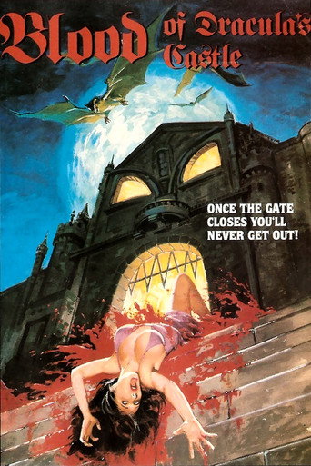 Cartel de La sangre del castillo de Drácula