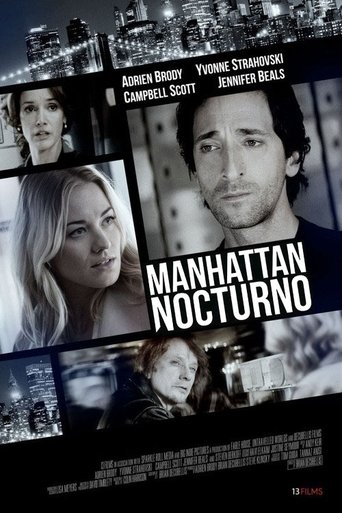 Cartel de Manhattan nocturno