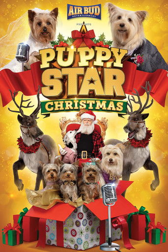 Cartel de Puppy Star Christmas