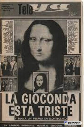 Cartel de La Gioconda está triste