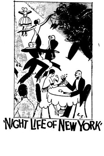 Cartel de Night Life of New York