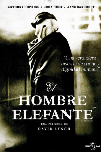 Cartel de El hombre elefante