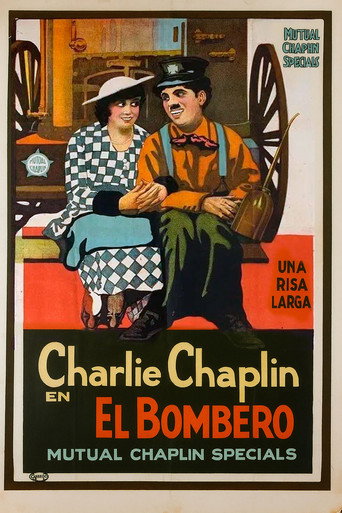 Cartel de Charlot, bombero
