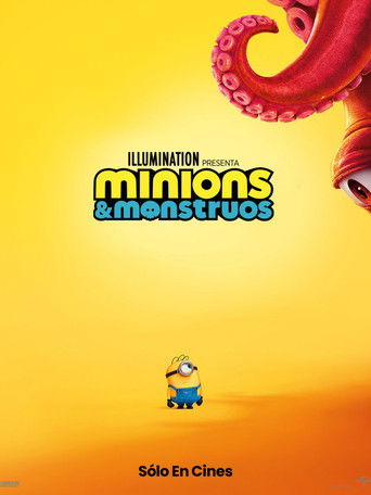 Cartel de Minions y monstruos