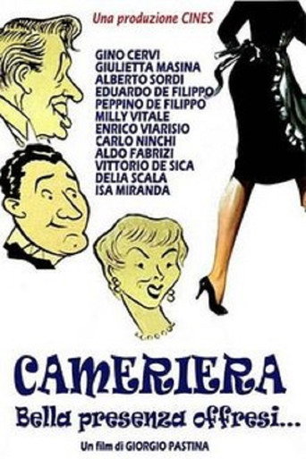 Cartel de Cameriera bella presenza offresi...