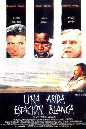 Cartel de Una árida estación blanca