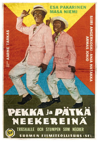 Cartel de Pekka ja Pätkä neekereinä