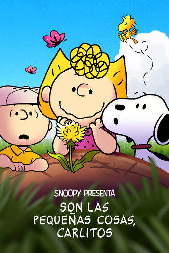 Cartel de Snoopy presenta: Son las pequeñas cosas, Carlitos