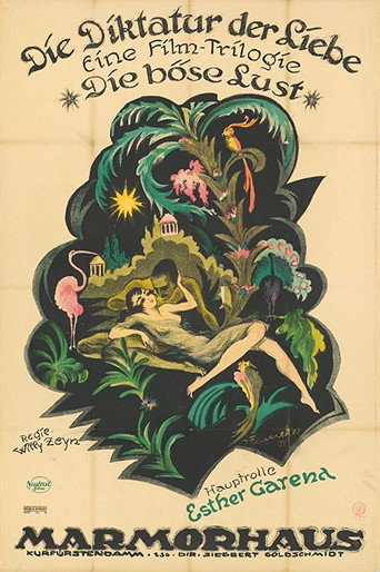 Cartel de Die Diktatur der Liebe. 1. Die böse Lust