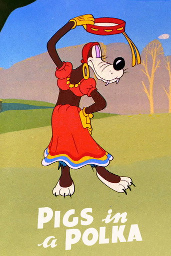 Cartel de Pigs in a Polka