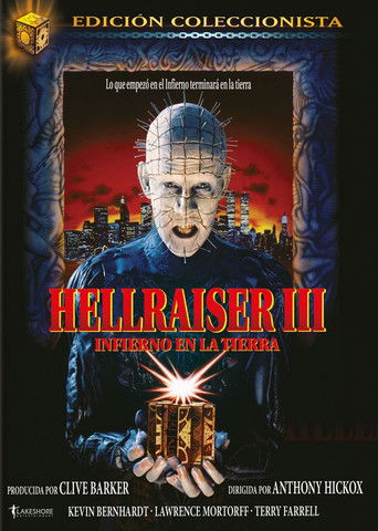 Cartel de Hellraiser III: Infierno en la Tierra