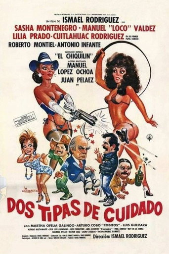 Cartel de Dos tipas de cuidado