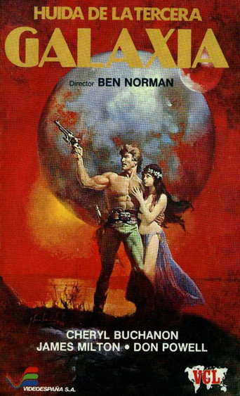 Cartel de Star Crash 2, Huida de la tercera galaxia
