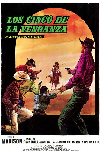 Cartel de Los cinco de la venganza
