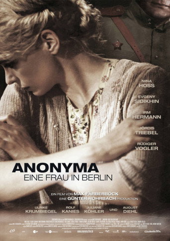 Cartel de Anonyma - Una mujer en Berlín