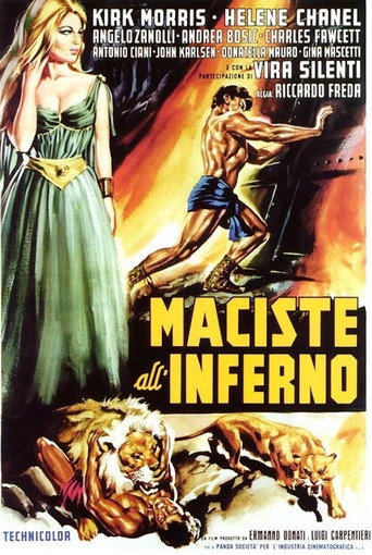 Cartel de Maciste en el infierno