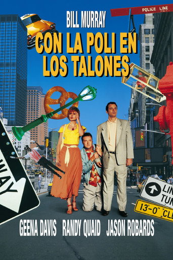 Cartel de Con la poli en los talones