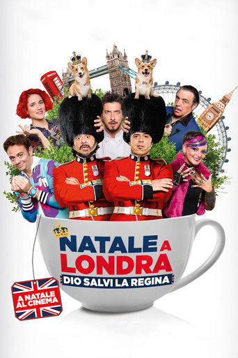 Cartel de Natale a Londra - Dio salvi la Regina