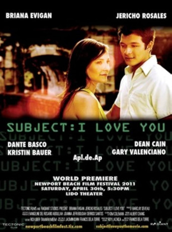 Cartel de Subject: I Love You