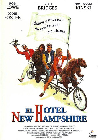 Cartel de El Hotel New Hampshire